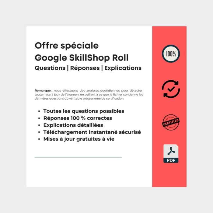 Offre spéciale Google SkillShop Roll